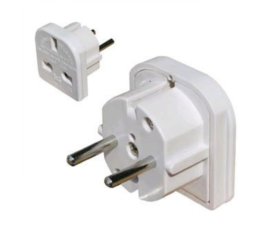 <b>AD75</b> Tīkla Strāvas ligzdas pāreja no UK -> EU (220V) adapteris
