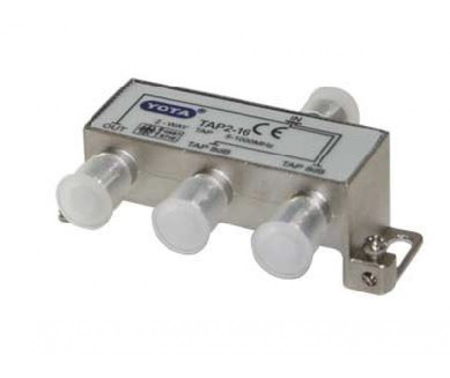 <b>TAP2-16</b> TV nozarotājs uz 2-16dB [5-1000MHz]