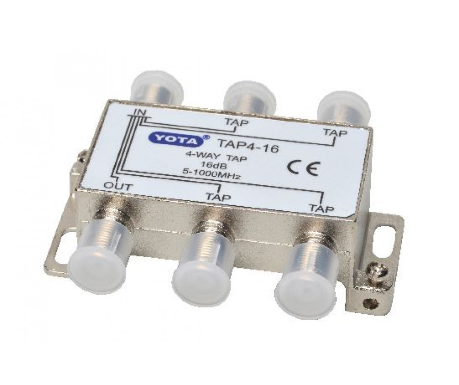 <b>TAP4-16</b> TV nozarotājs uz 4-16dB [5-1000MHz]