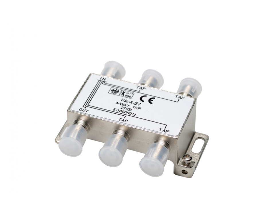 <b>TAP4-27</b> TV nozarotājs uz 4-27dB [5-1000MHz]