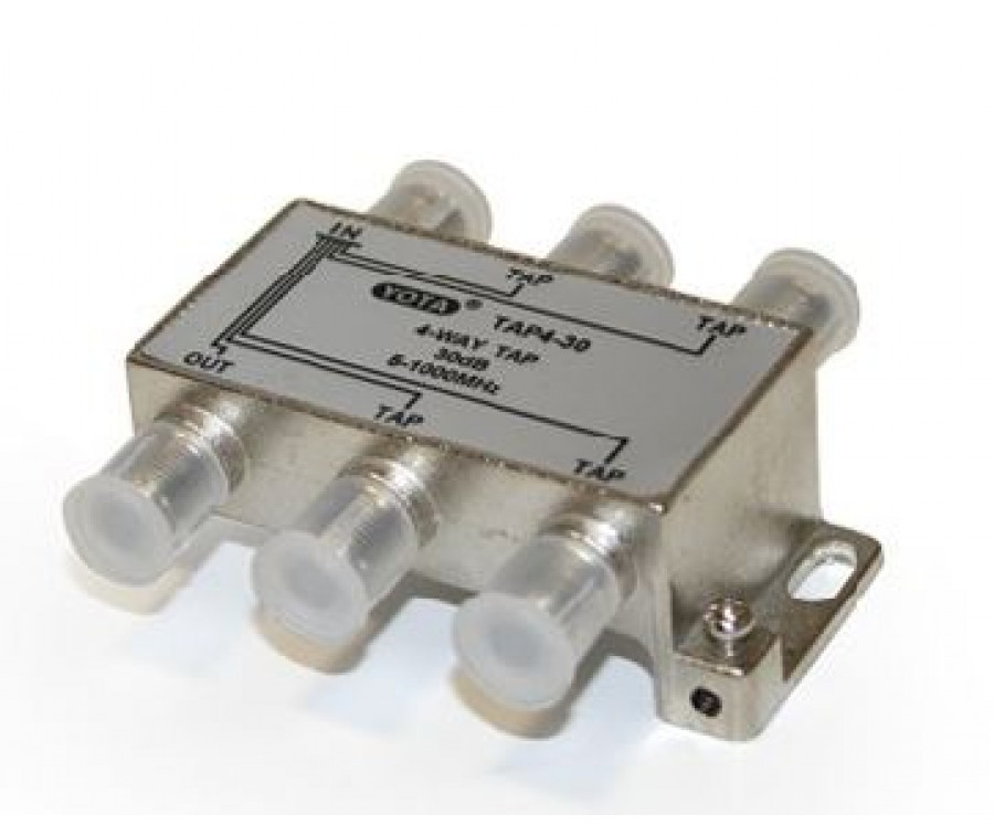<b>TAP4-30</b> TV nozarotājs uz 4-30dB [5-1000MHz]